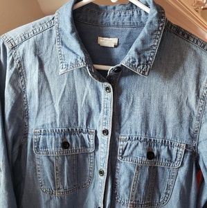 J. Crew Denim Shirtdress Size 2 EUC